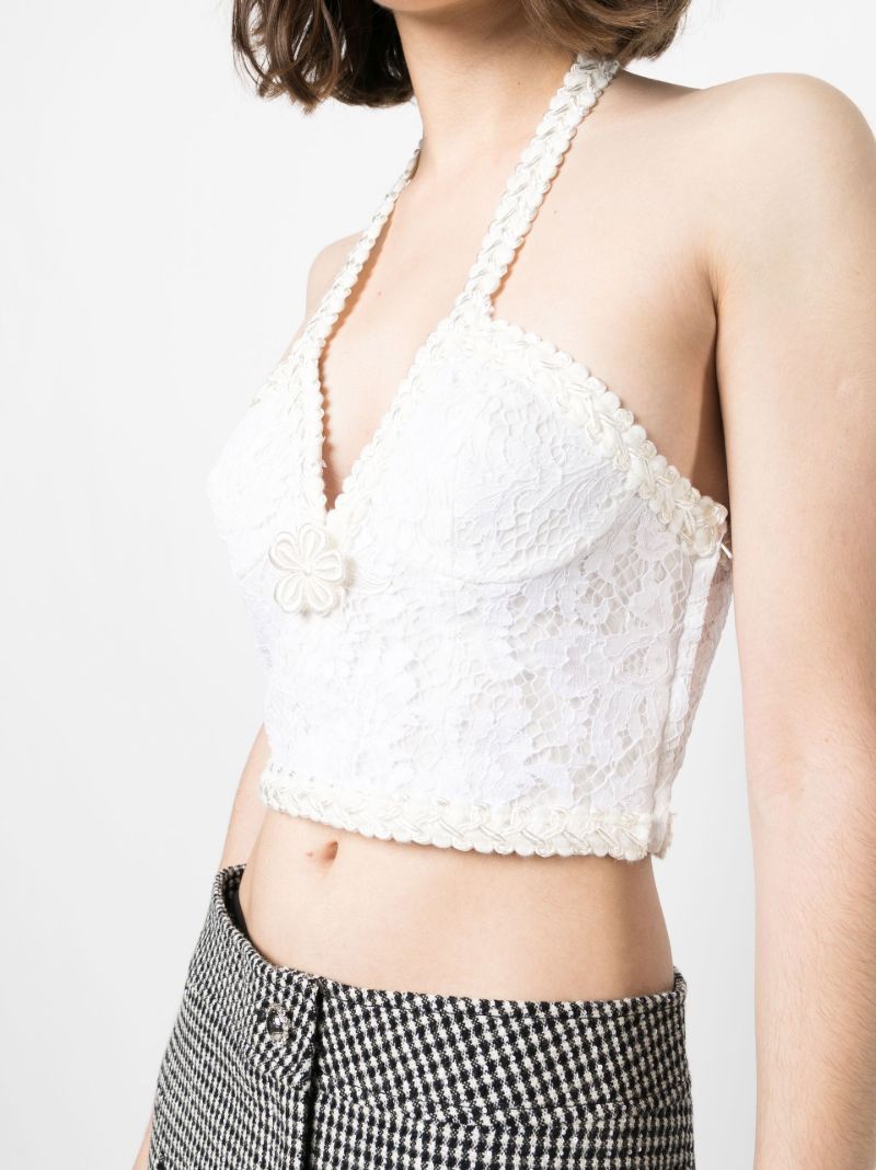 White Lace Bustier Top