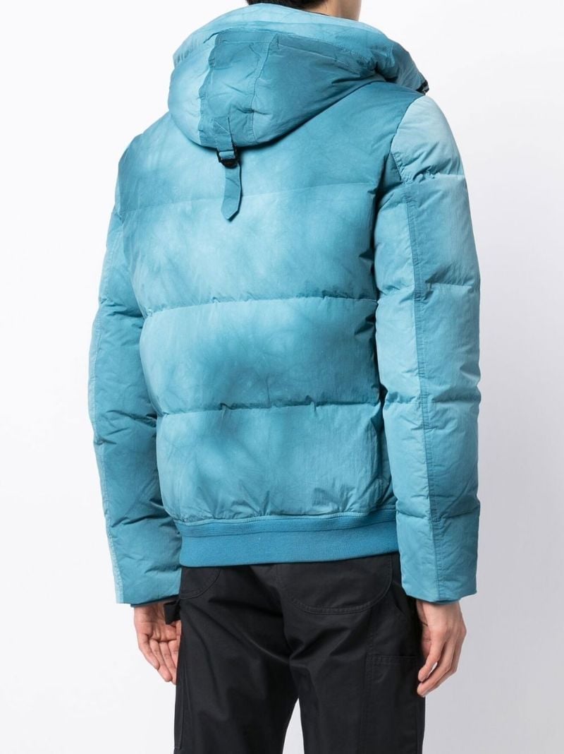 Blue Radar Hooded Padded Jacket