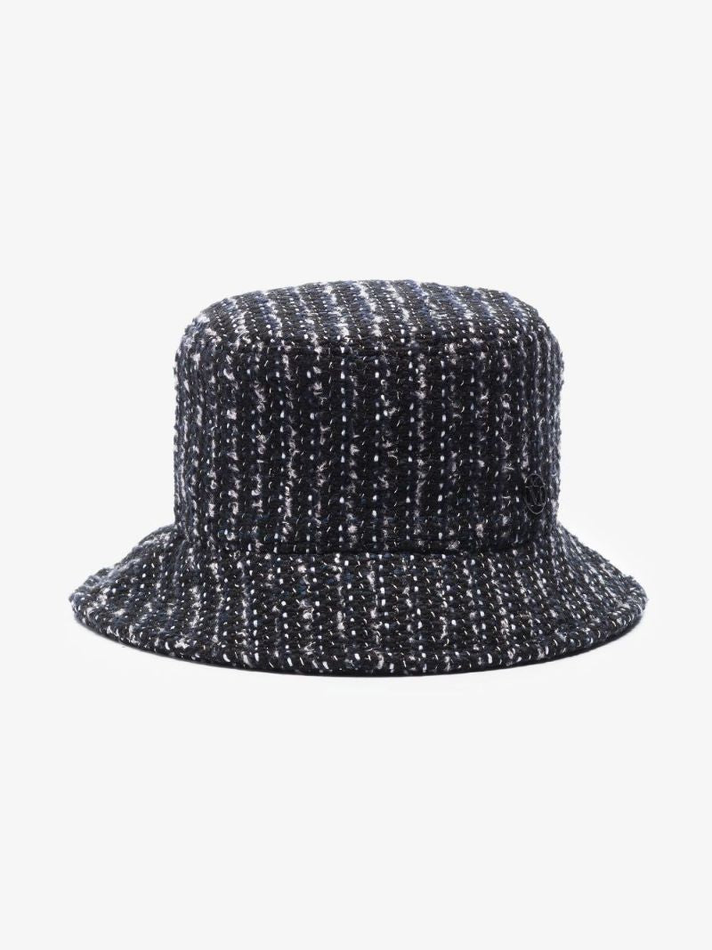 Black Jason Tweed Bucket Hat