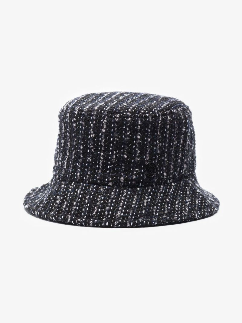 Black Jason Tweed Bucket Hat
