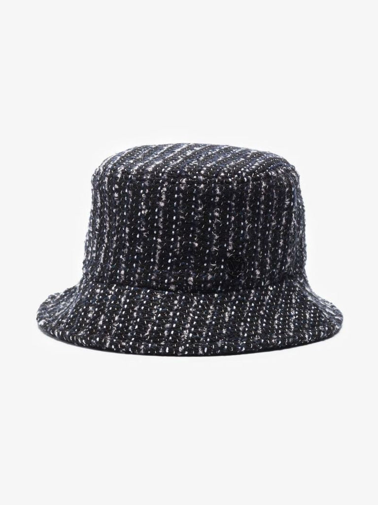 Black Jason Tweed Bucket Hat