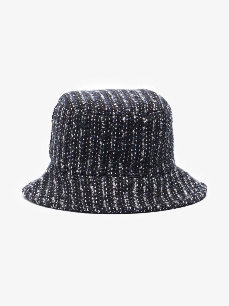 Black Jason Tweed Bucket Hat