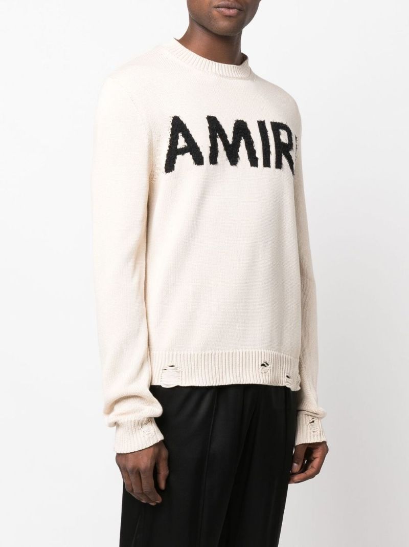 Neutral Logo Embroidered Sweater