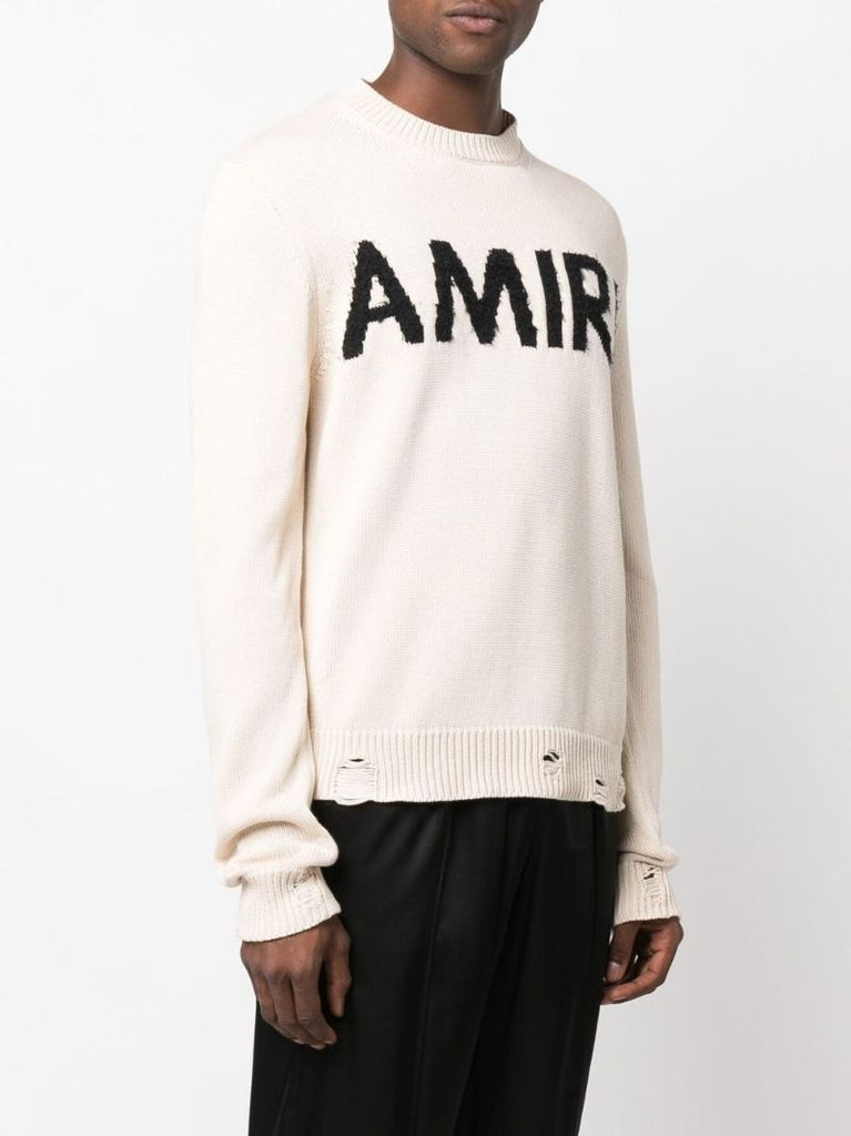 Neutral Logo Embroidered Sweater