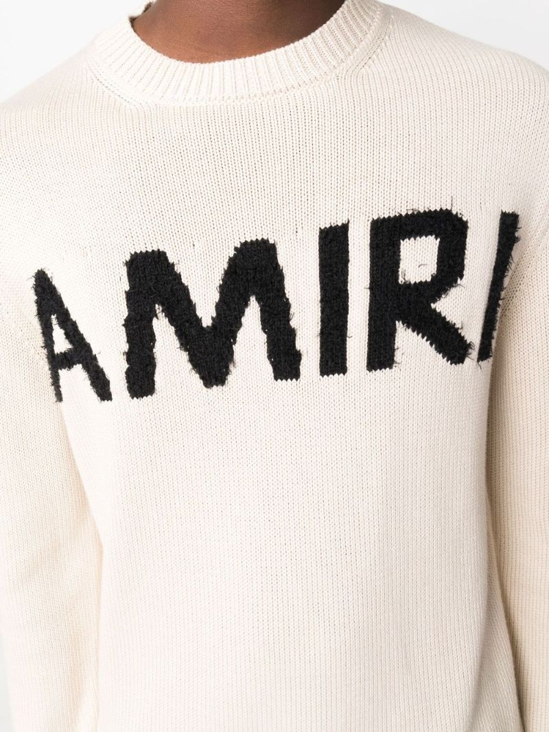 Neutral Logo Embroidered Sweater