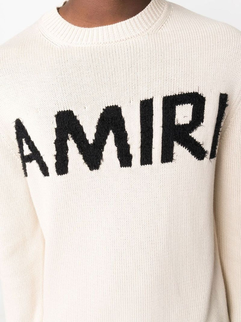 Neutral Logo Embroidered Sweater