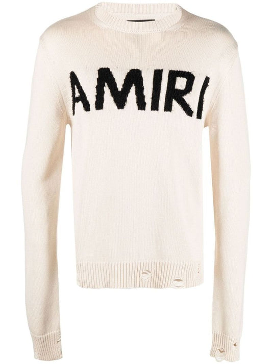 Neutral Logo Embroidered Sweater