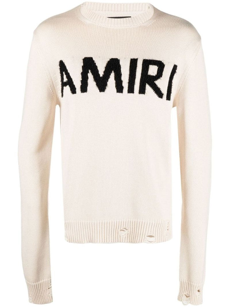 Neutral Logo Embroidered Sweater