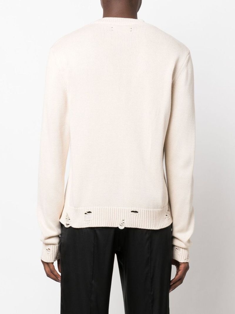 Neutral Logo Embroidered Sweater