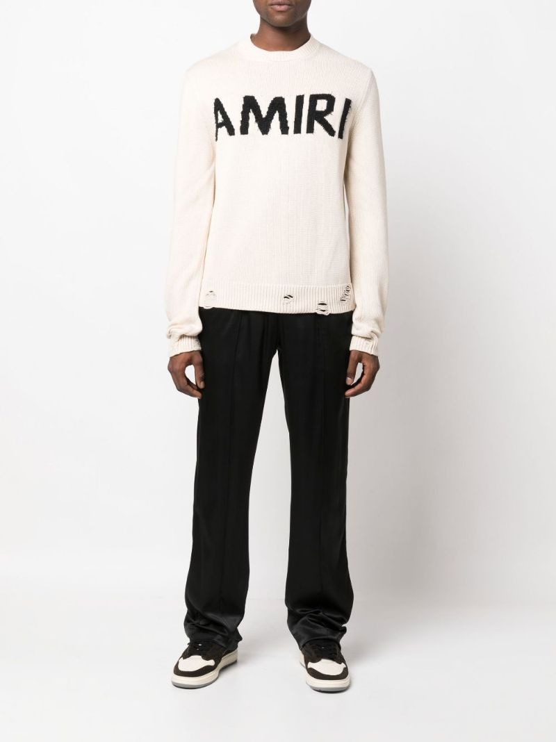 Neutral Logo Embroidered Sweater