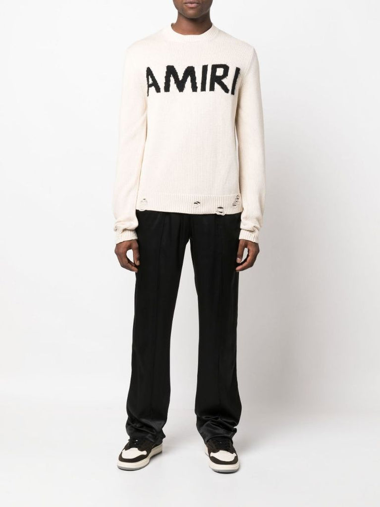 Neutral Logo Embroidered Sweater