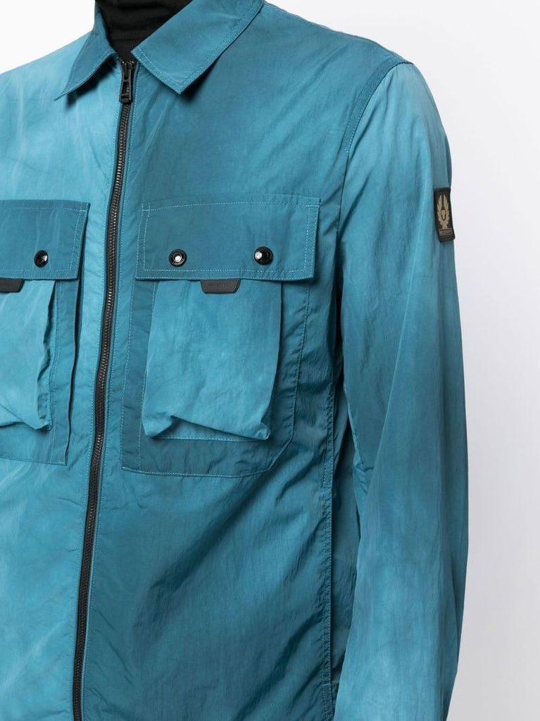 Blue Tactical Two-pocket Overshirt
