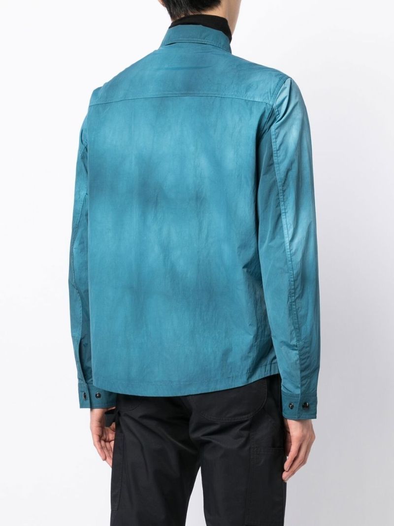 Blue Tactical Two-pocket Overshirt