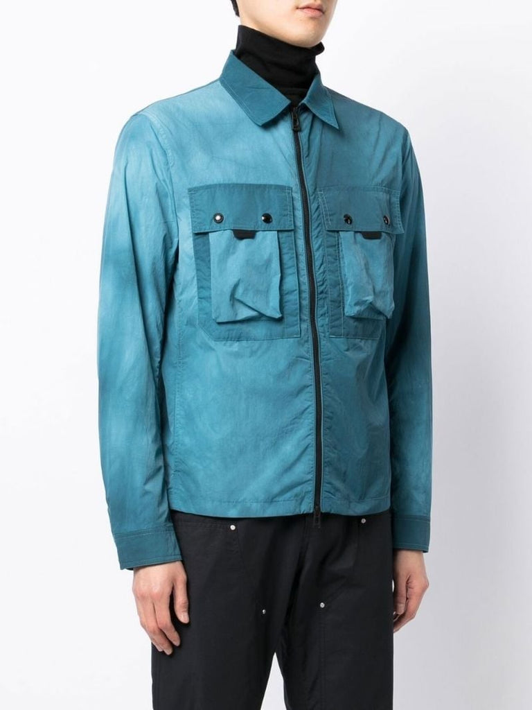 Blue Tactical Two-pocket Overshirt