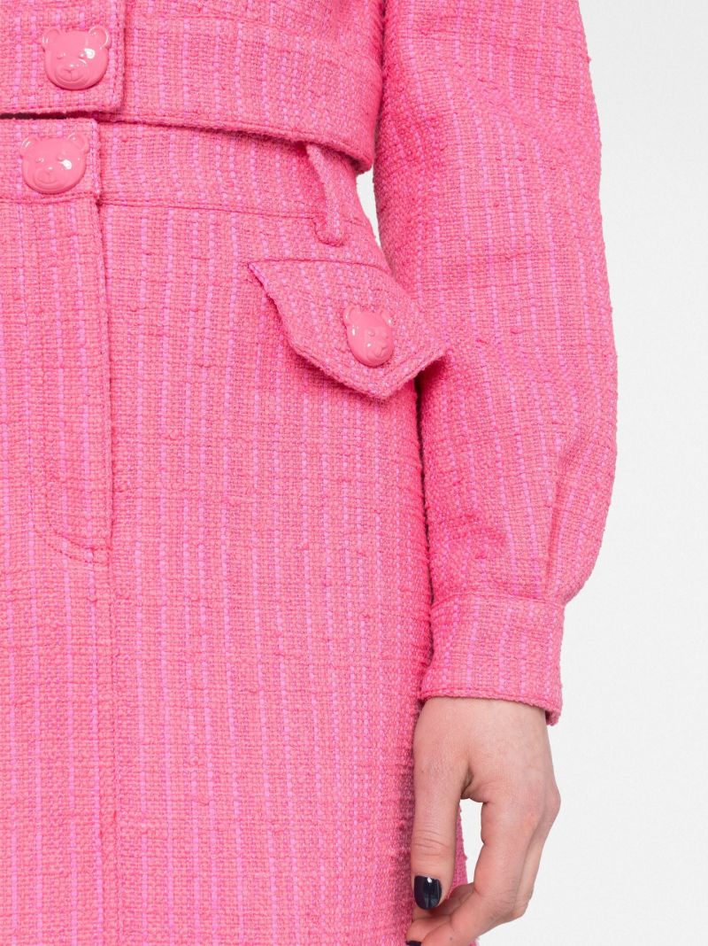 Pink Mini Tweed Skirt
