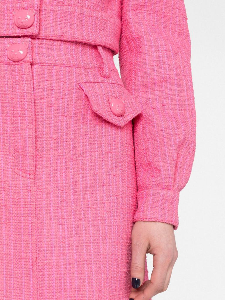 Pink Mini Tweed Skirt
