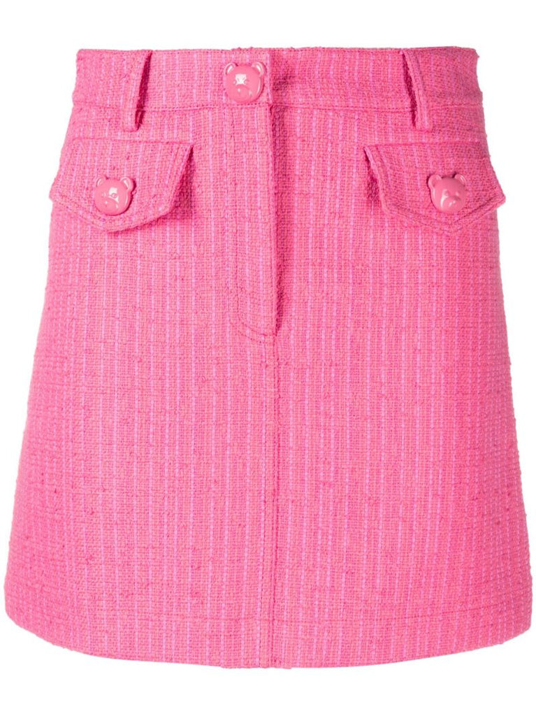 Pink Mini Tweed Skirt