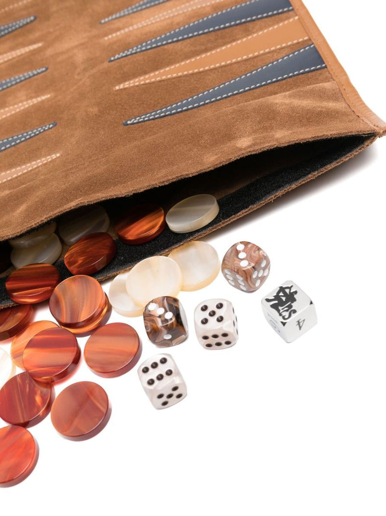 Brown Victor Travel Backgammon Set