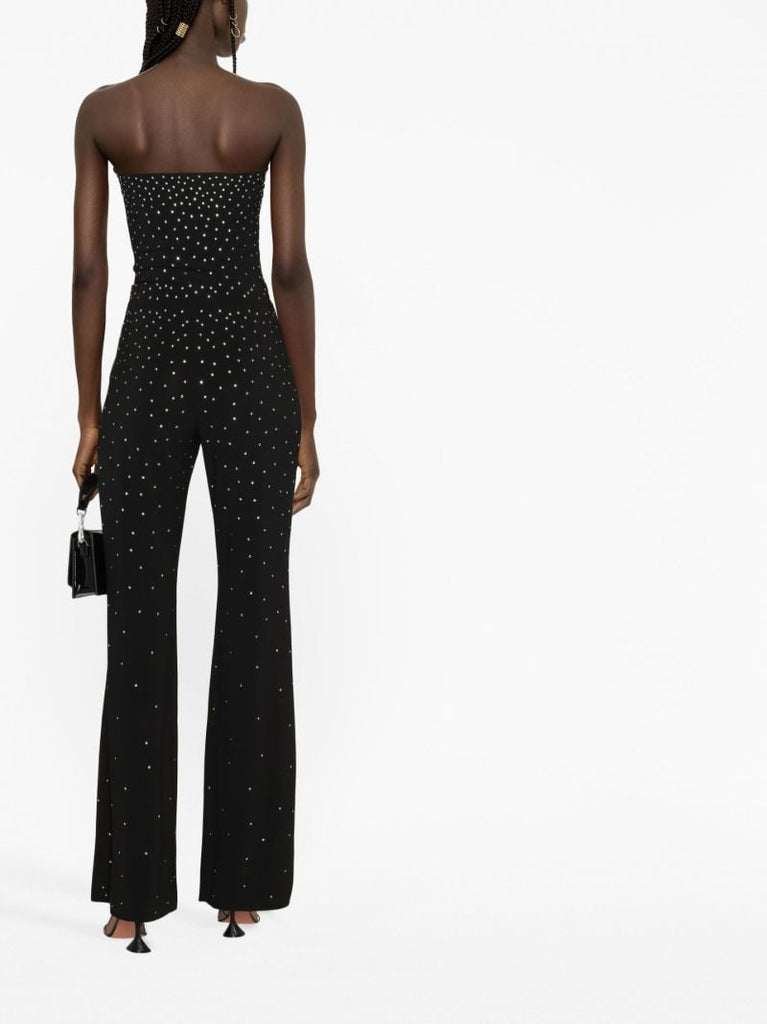 Black Gaia Crystal Flared Trousers