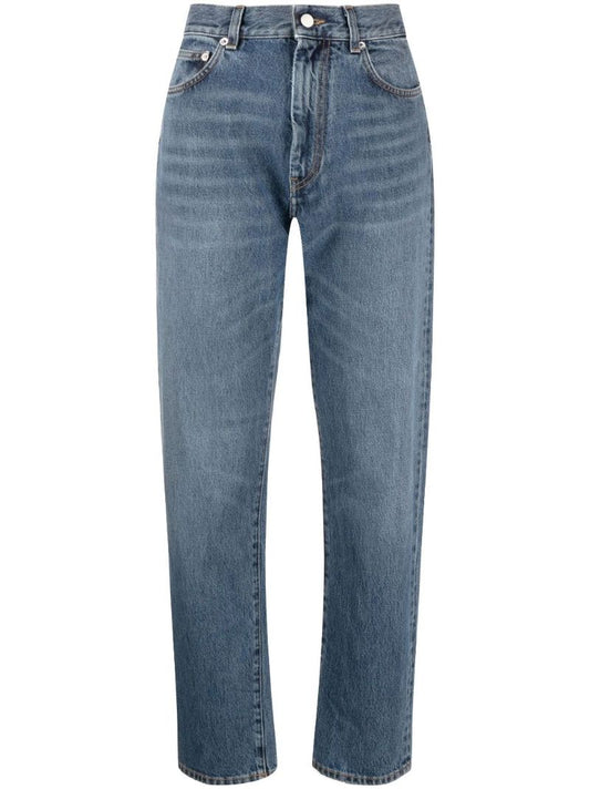 Blue Straight Leg Jeans