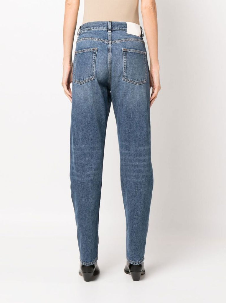 Blue Straight Leg Jeans