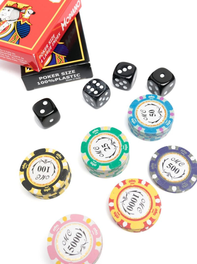 Black Leather Poker 440 Set
