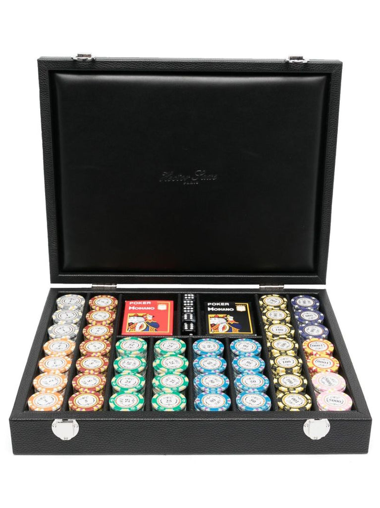 Black Leather Poker 440 Set