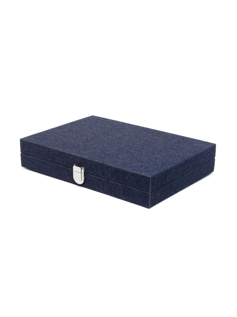Blue Daniel Medium Backgammon Set