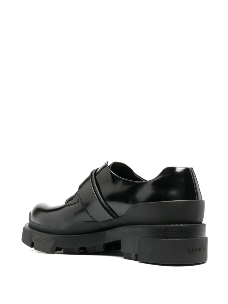 Black Terra Buckle Derby Shoes