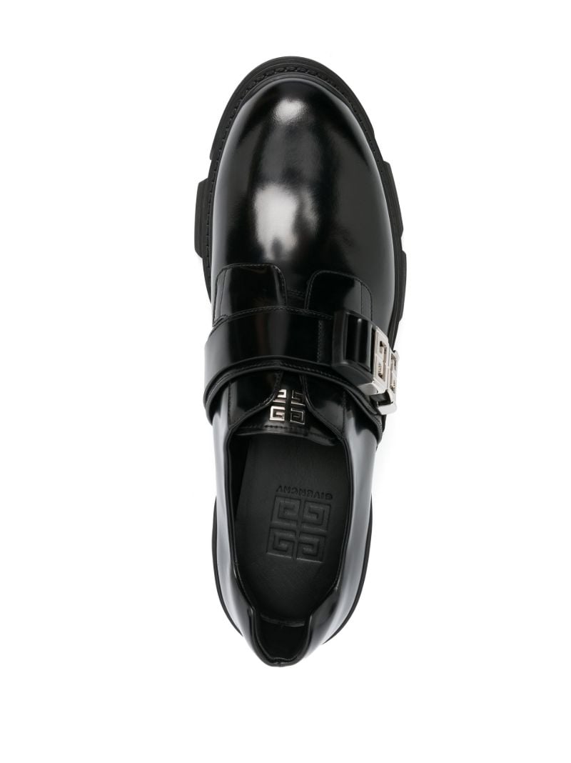 Black Terra Buckle Derby Shoes