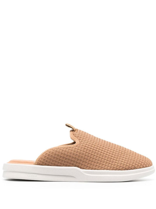 Brown Pelli Waffle Slippers
