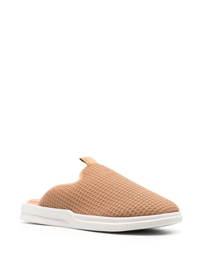 Brown Pelli Waffle Slippers