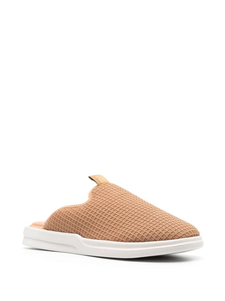 Brown Pelli Waffle Slippers
