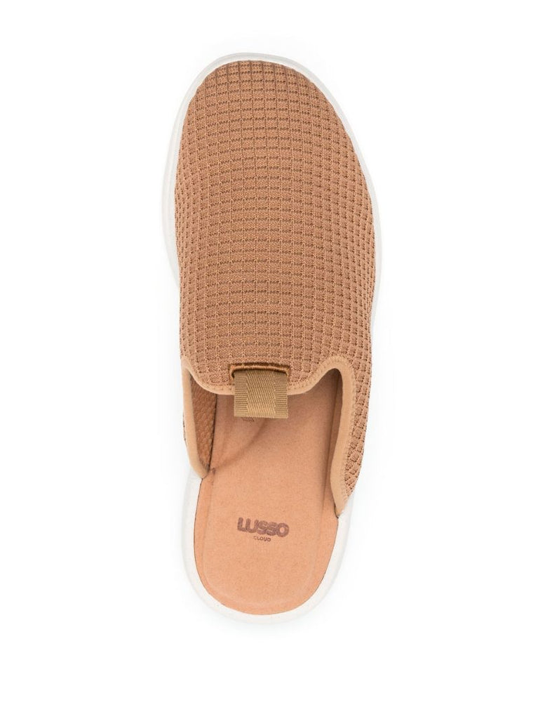 Brown Pelli Waffle Slippers