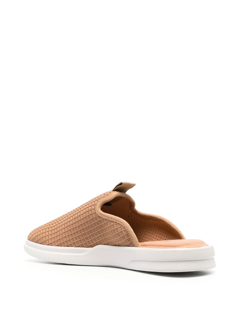 Brown Pelli Waffle Slippers