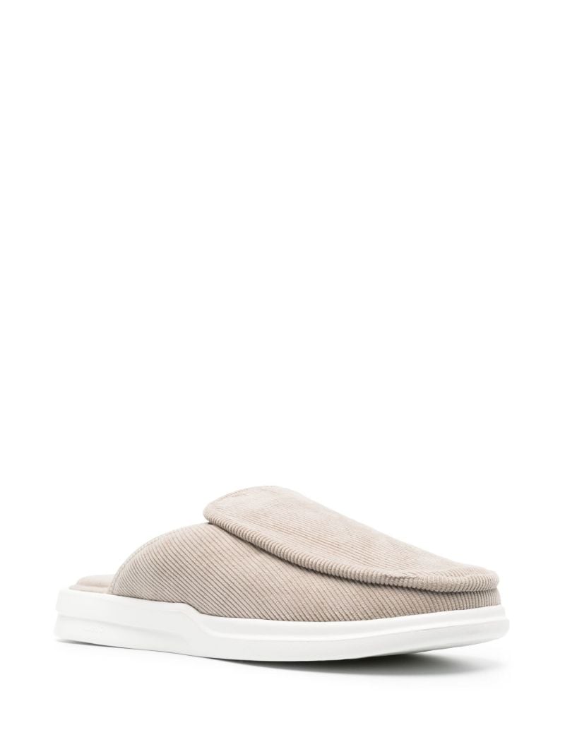 Grey Esto Corduroy Slippers