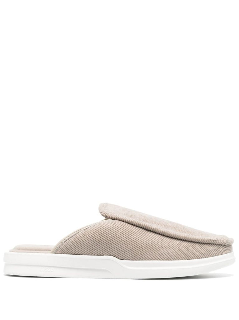 Grey Esto Corduroy Slippers