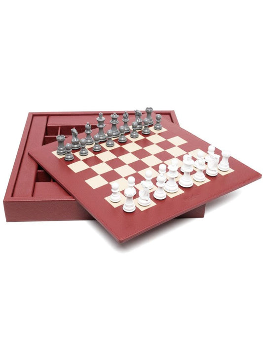 Red Leather Chessboard