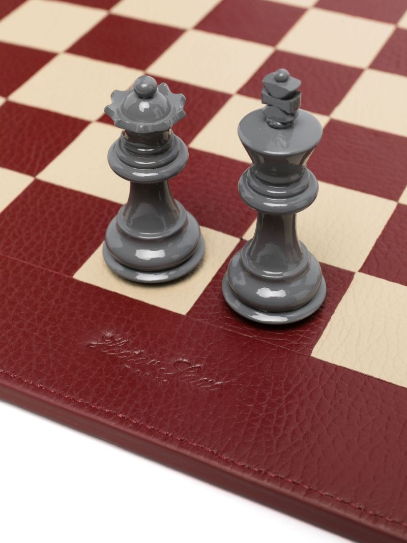 Red Leather Chessboard