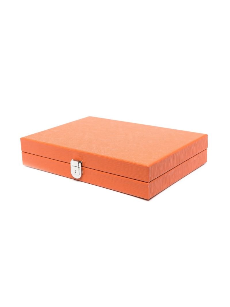 Orange Elliot Medium Backgammon Set