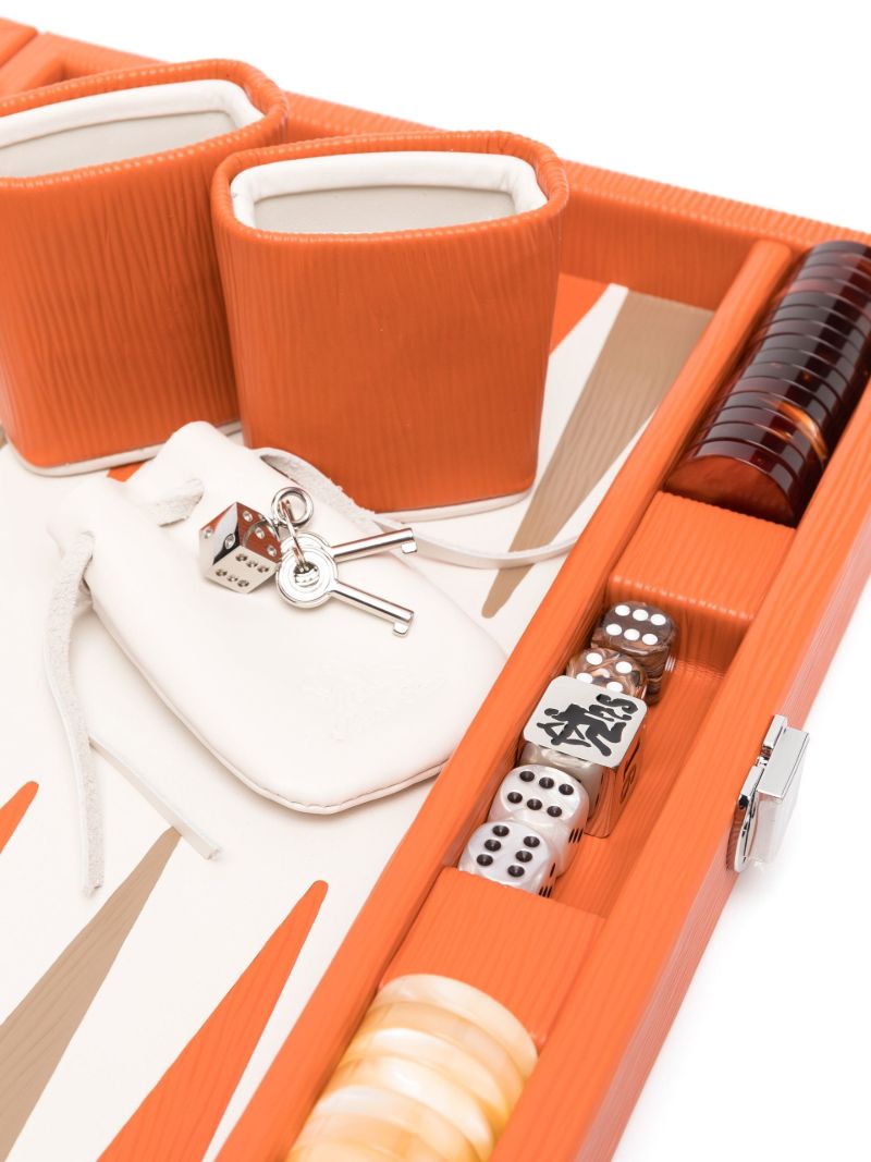 Orange Elliot Medium Backgammon Set