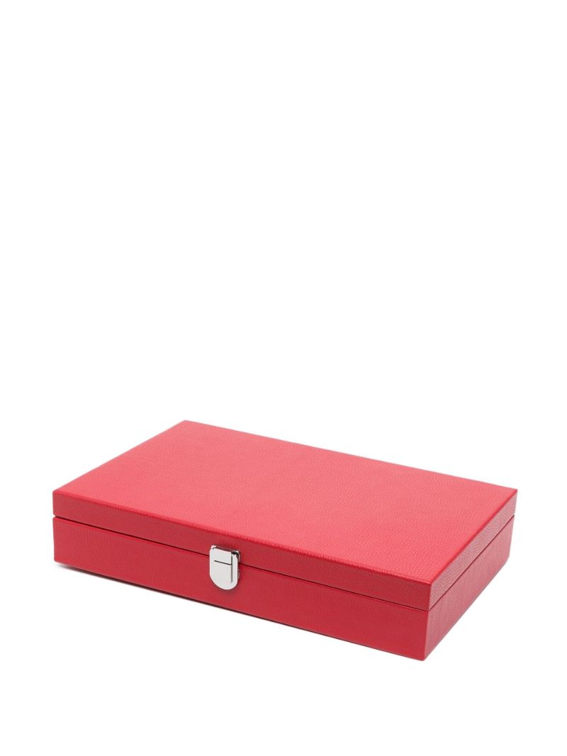 Red Mah-jong Leather Game Set