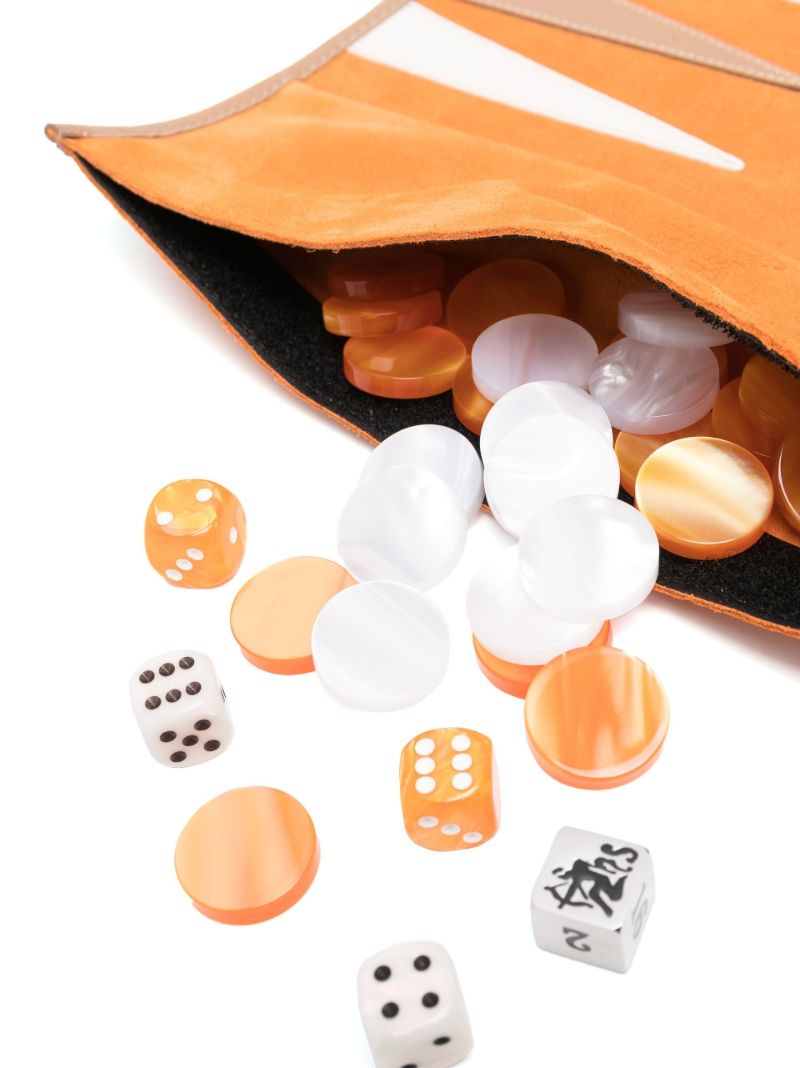 Orange Victor Travel Backgammon Set