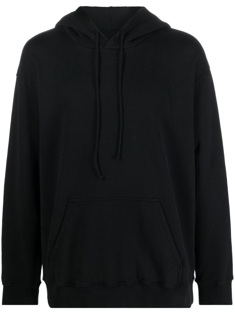 Black Graphic Print Hoodie