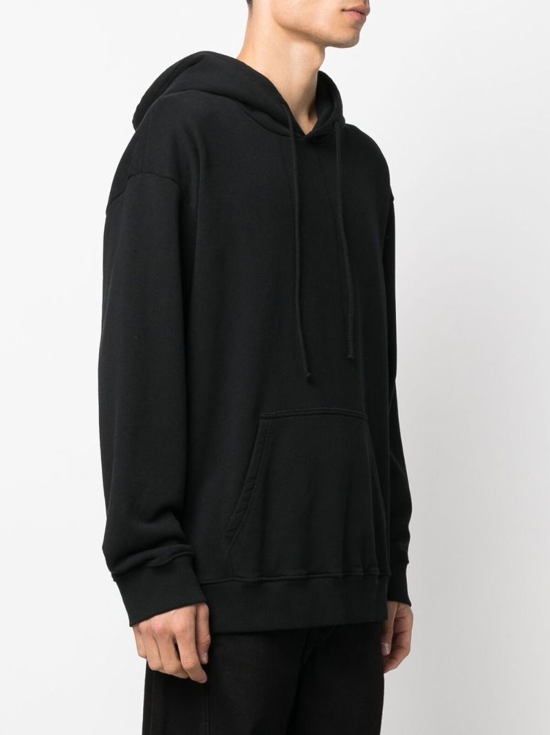 Black Graphic Print Hoodie