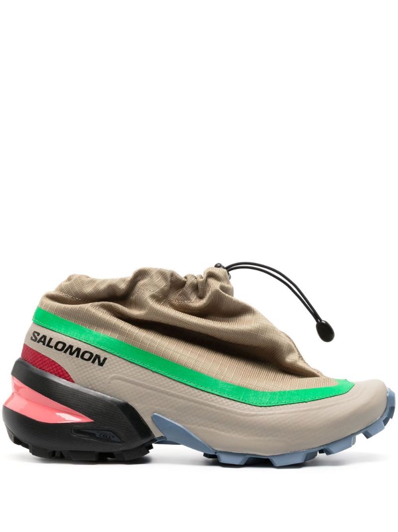 X Salomon Brown Quicklace Sneakers
