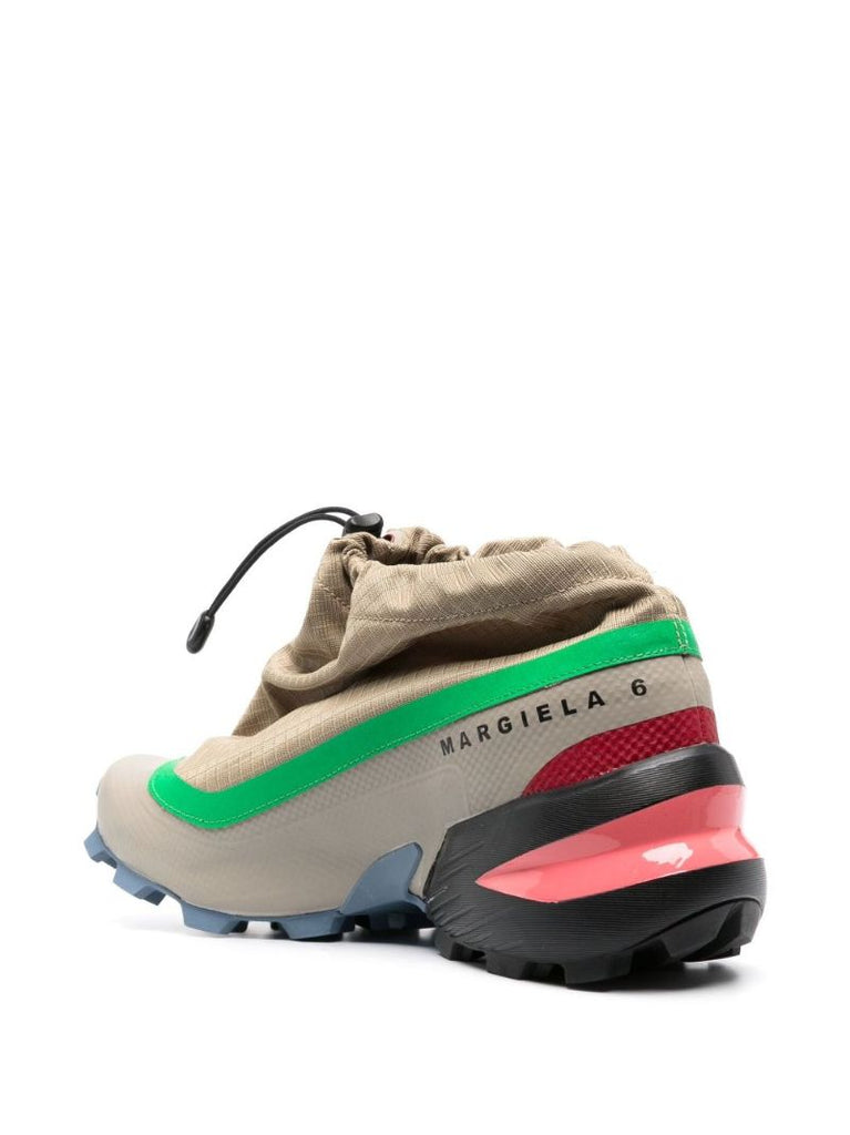 X Salomon Brown Quicklace Sneakers