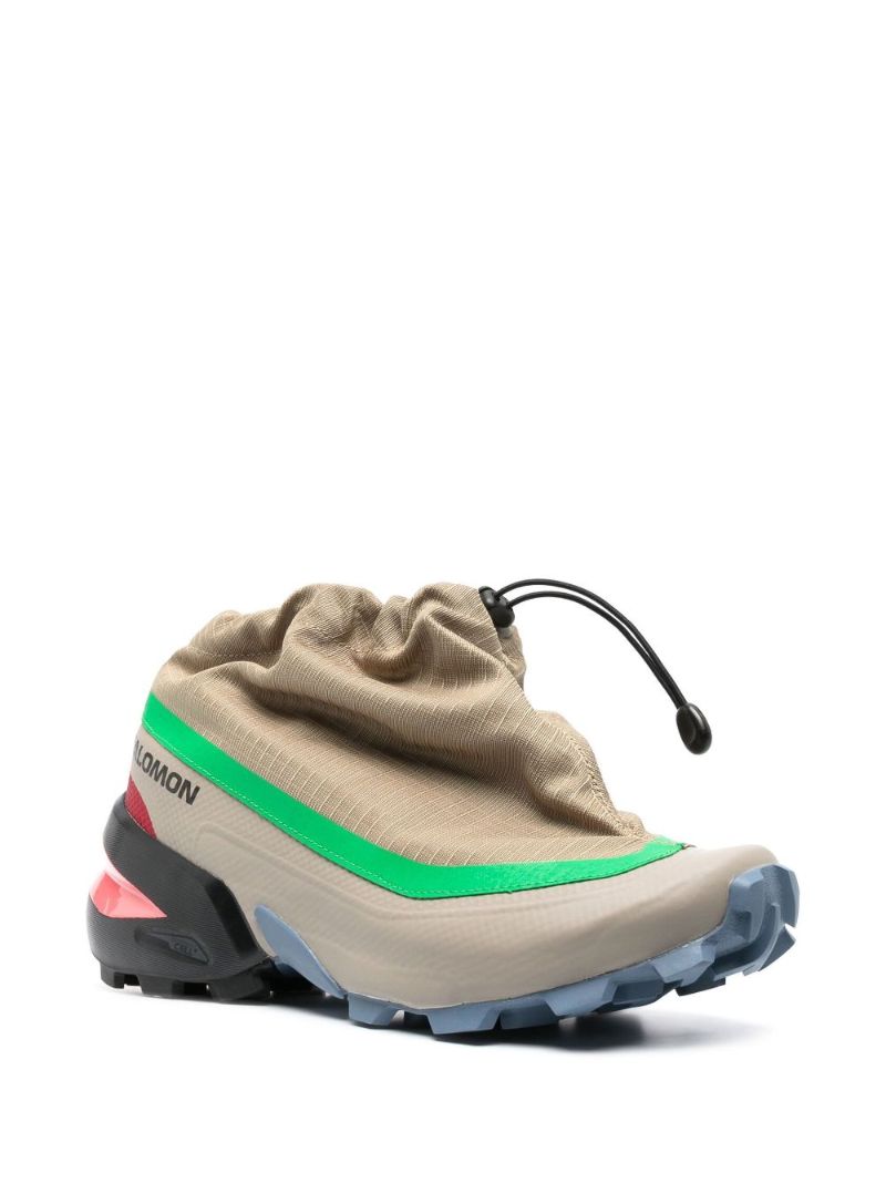 X Salomon Brown Quicklace Sneakers