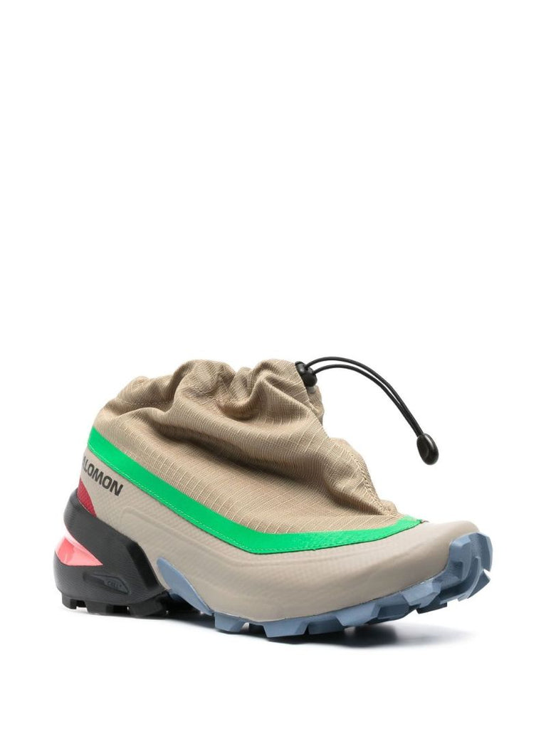 X Salomon Brown Quicklace Sneakers