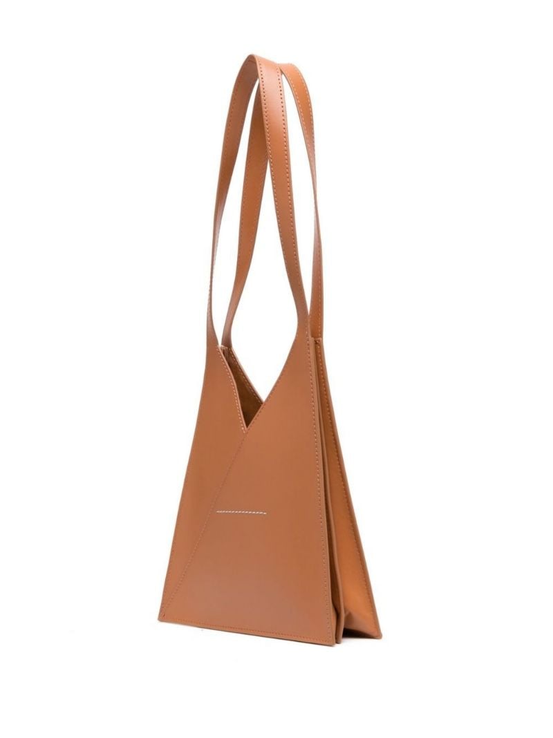 Brown Japanese Accordion Tote Bag